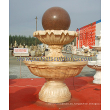 Fuente de la bola del jardín para la fuente de agua de mármol de piedra del granito (SF-B098)